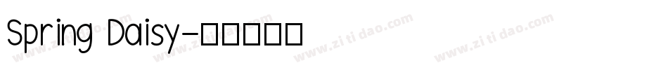 Spring Daisy字体转换